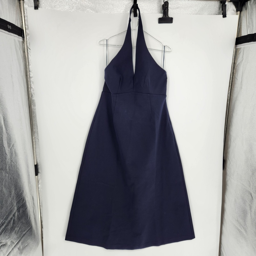 Boden US12P Navy Blue Halter Neck Empire Maxi Dress NWT